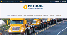 Tablet Screenshot of petroil.com.mx